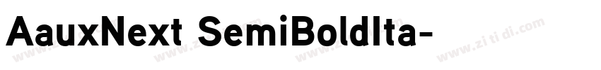 AauxNext SemiBoldIta字体转换